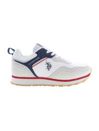 US POLO BEST PRICE WHITE KID SPORTS SHOE