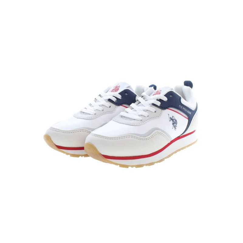 US POLO BEST PRICE WHITE KID SPORTS SHOE