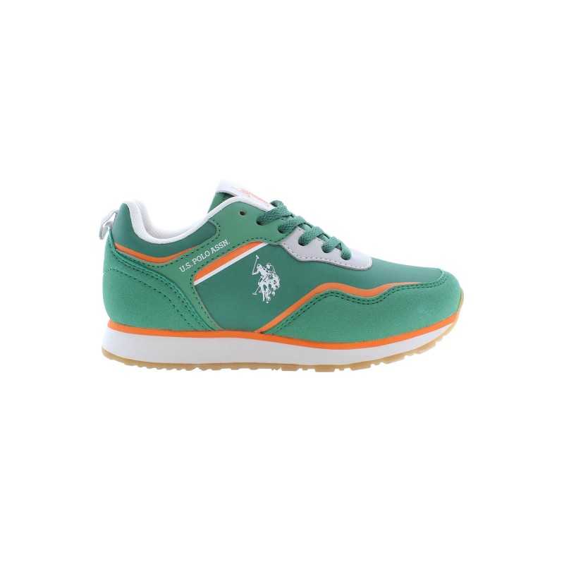 US POLO BEST PRICE GREEN KIDS SPORT SHOES