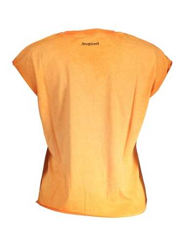 DESIGUAL ORANGE WOMAN SHORT SLEEVE T-SHIRT