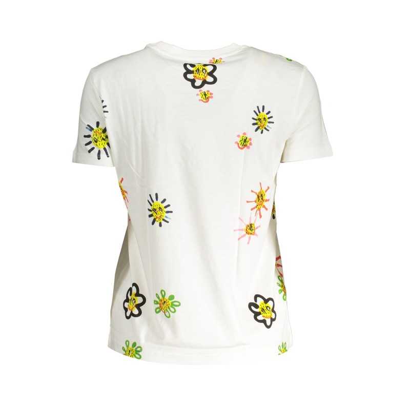 DESIGUAL T-SHIRT MANICHE CORTE DONNA BIANCO