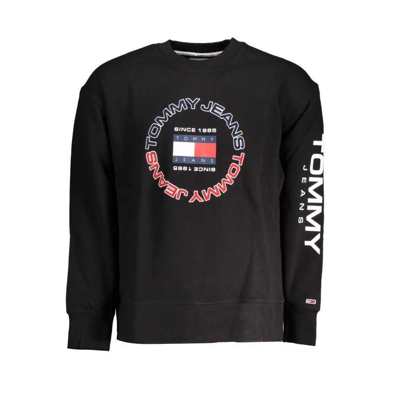 TOMMY HILFIGER FELPA SENZA ZIP UOMO NERO