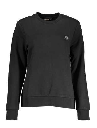 NAPAPIJRI BLACK SWEATSHIRT WITHOUT ZIP