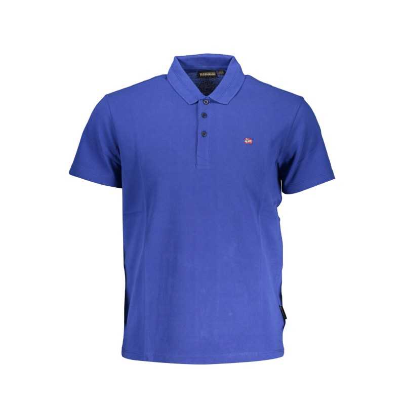 NAPAPIJRI POLO MANICHE CORTE UOMO BLU