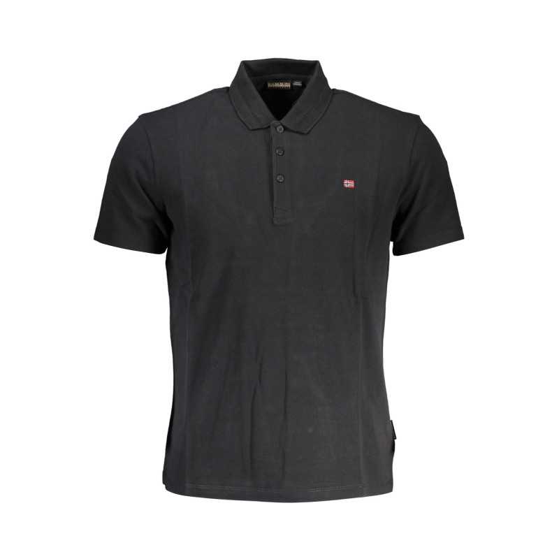 NAPAPIJRI POLO SHORT SLEEVE MAN BLACK