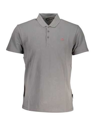 NAPAPIJRI POLO SHORT SLEEVE MAN GRAY