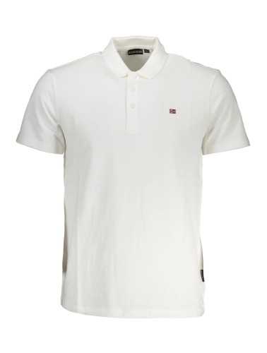 NAPAPIJRI POLO SHORT SLEEVE MAN WHITE