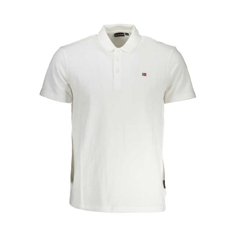 NAPAPIJRI POLO SHORT SLEEVE MAN WHITE