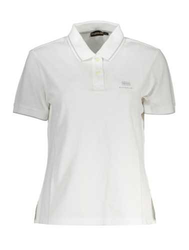 NAPAPIJRI POLO SHORT SLEEVE WOMAN WHITE