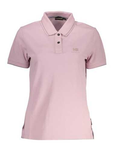 NAPAPIJRI POLO MANICHE CORTE DONNA ROSA