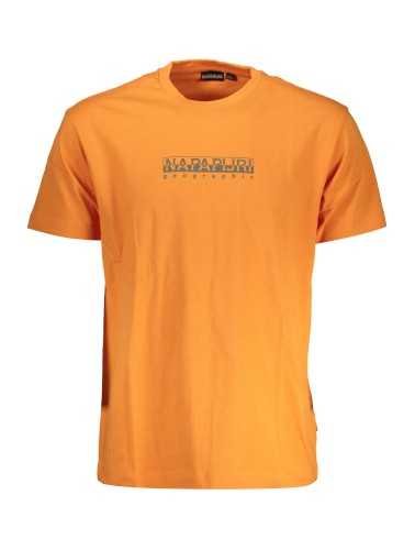 NAPAPIJRI MAN ORANGE SHORT SLEEVE T-SHIRT