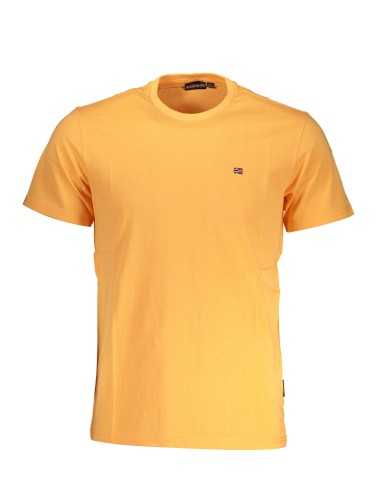 NAPAPIJRI MAN ORANGE SHORT SLEEVE T-SHIRT