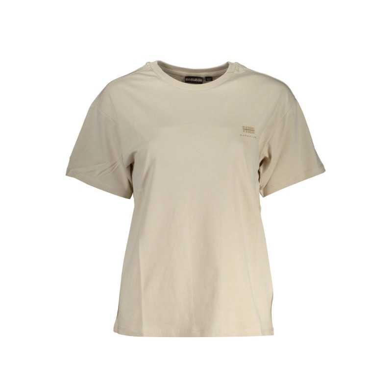 NAPAPIJRI T-SHIRT MANICHE CORTE DONNA BEIGE