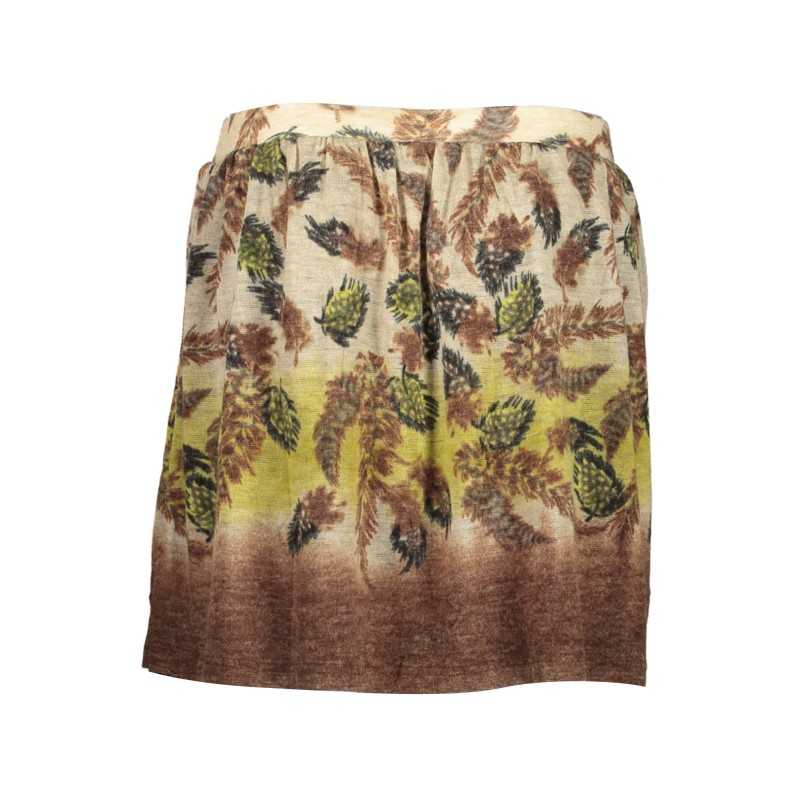 WASH. BEIGE SHORT SKIRT FOR WOMEN