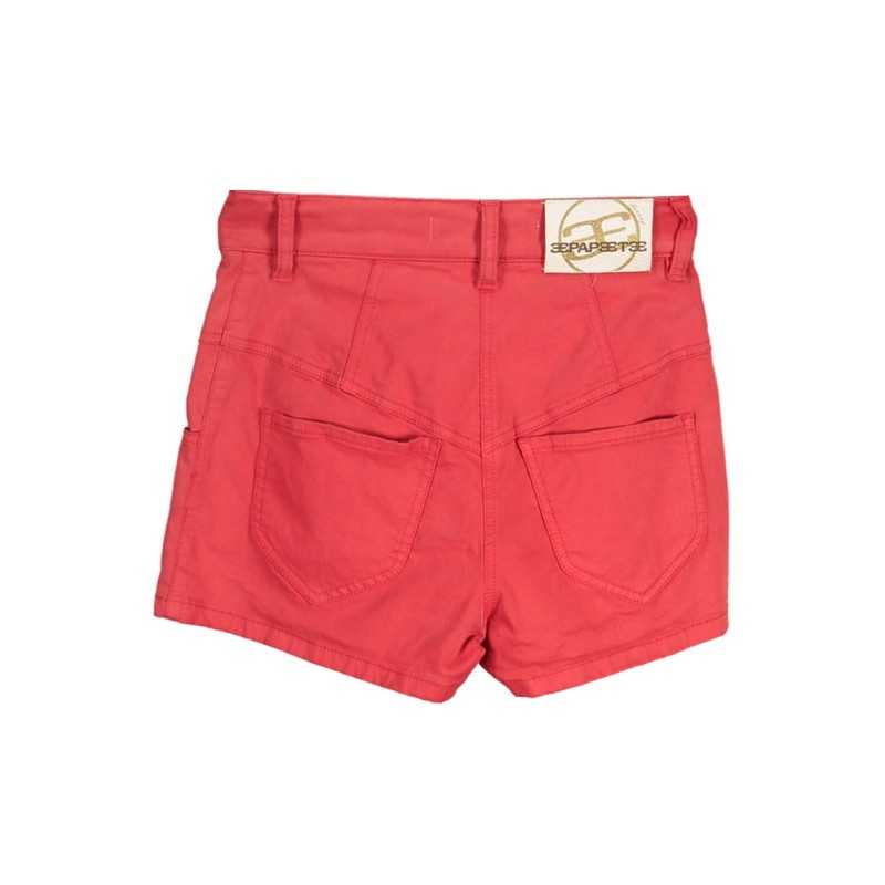 PAPETE PANTALONE SHORT DONNA ROSSO