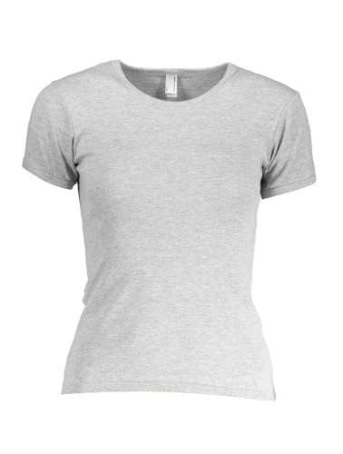 AMERICAN APPAREL T-SHIRT MANICHE CORTE DONNA GRIGIO