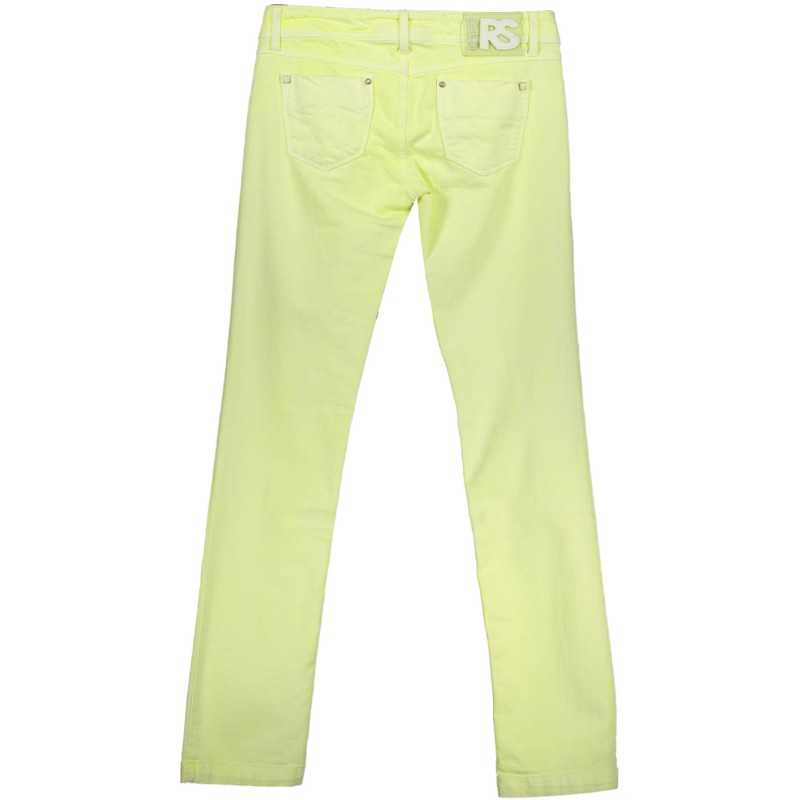 RE-START PANTALONE DONNA GIALLO