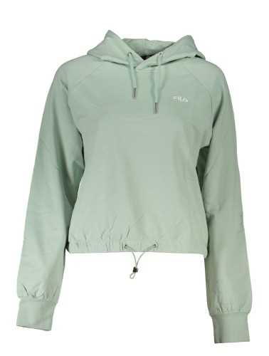 FILA WOMEN'S GREEN SWEATSHIRT WITHOUT ZIP