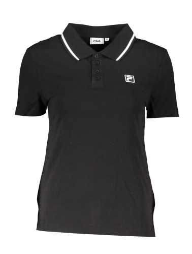 FILA POLO MANICHE CORTE DONNA NERO