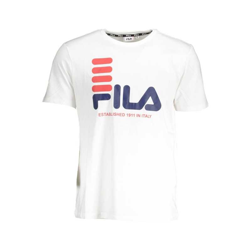 FILA T-SHIRT MANICHE CORTE UOMO BIANCO