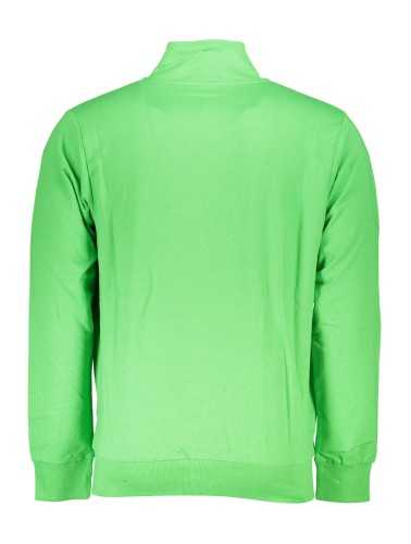 US GRAND POLO MEN'S GREEN ZIPPED SWEATSHIRT