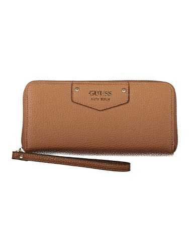 GUESS JEANS WOMEN'S WALLET BROWN