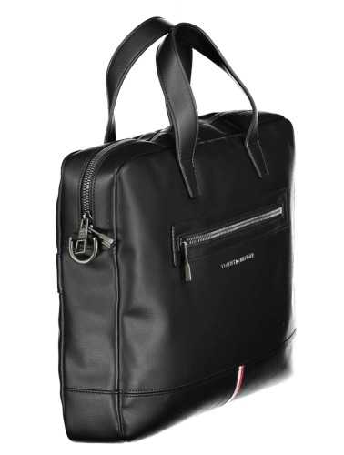 TOMMY HILFIGER MAN BLACK BRIEFCASE