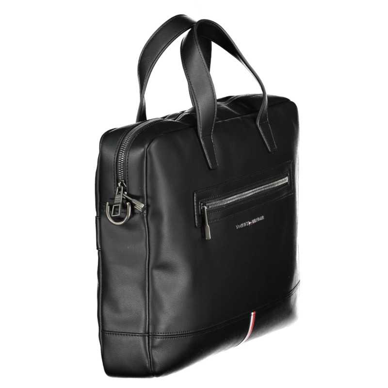 TOMMY HILFIGER MAN BLACK BRIEFCASE