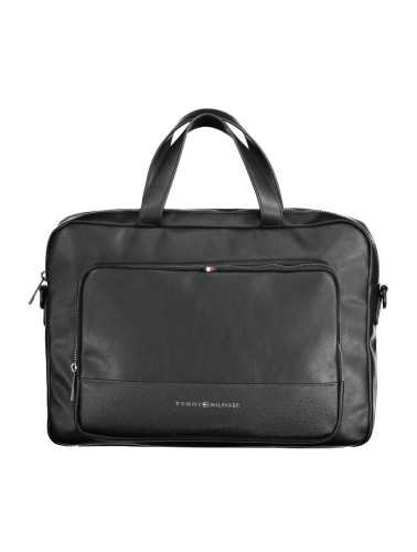 TOMMY HILFIGER MAN BLACK BRIEFCASE