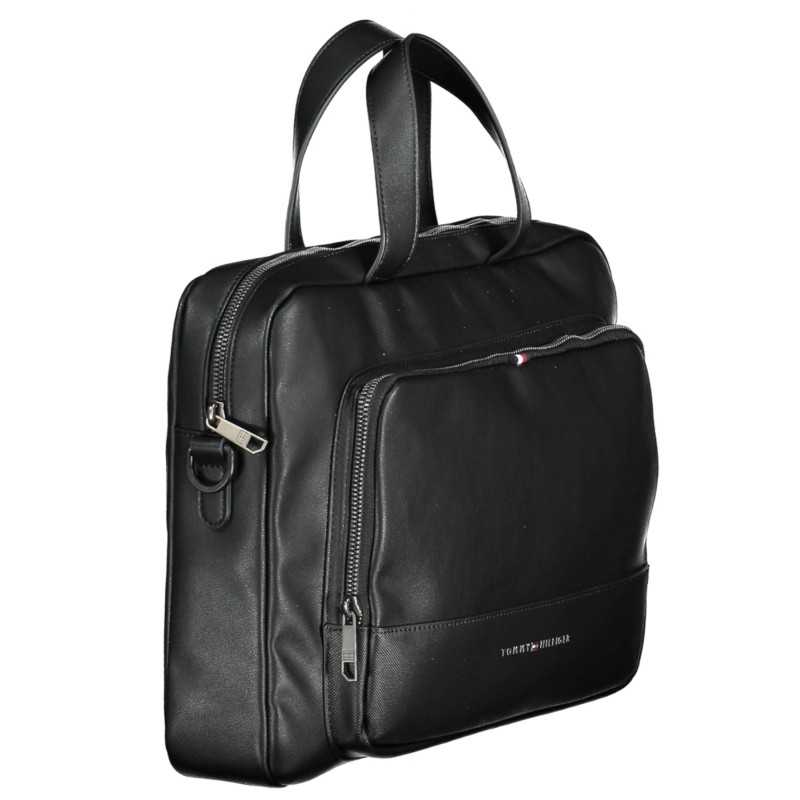 TOMMY HILFIGER MAN BLACK BRIEFCASE