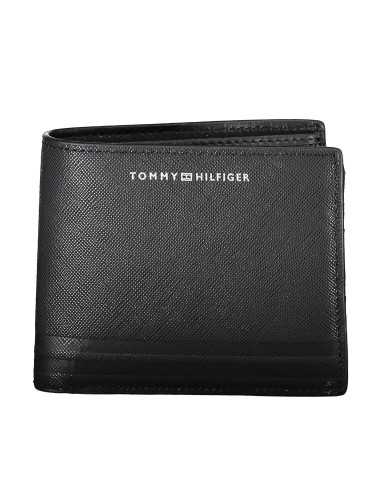 TOMMY HILFIGER BLACK MAN WALLET