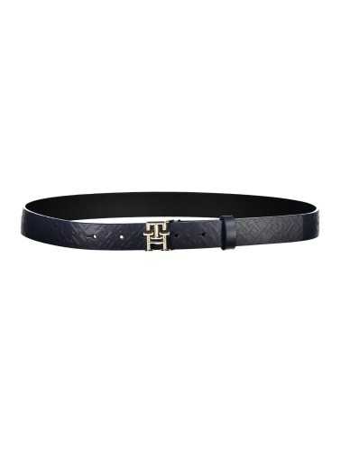 TOMMY HILFIGER LEATHER BELT WOMAN BLUE