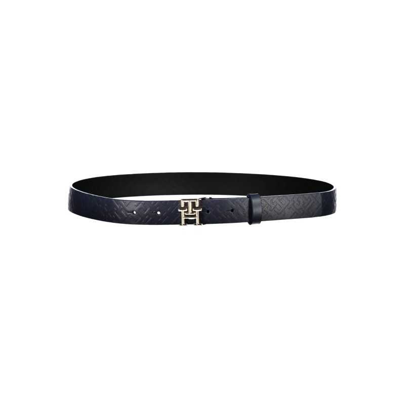 TOMMY HILFIGER LEATHER BELT WOMAN BLUE