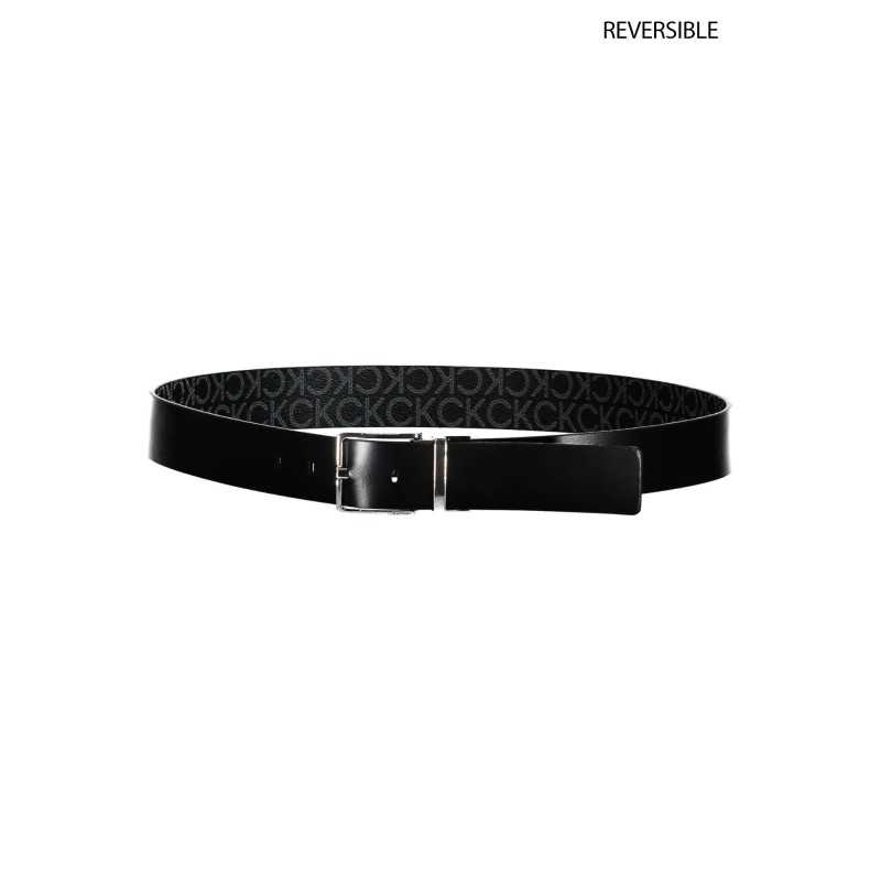 CALVIN KLEIN BLACK MAN LEATHER BELT