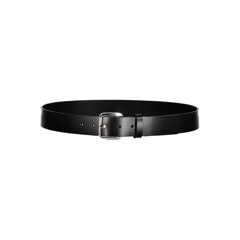 CALVIN KLEIN BLACK MAN LEATHER BELT