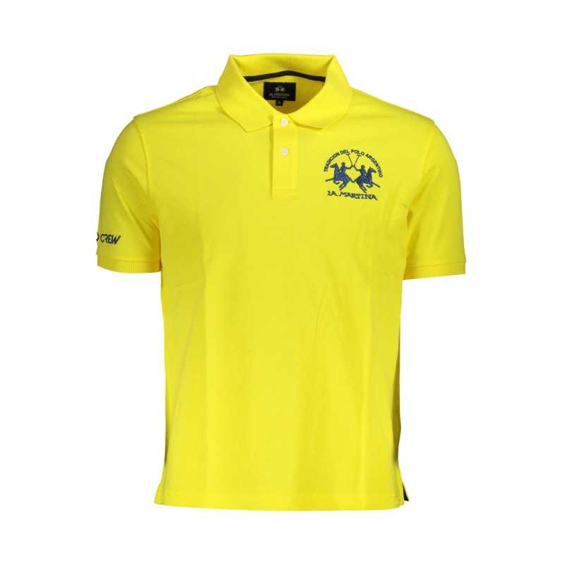 LA MARTINA MEN'S SHORT SLEEVE POLO YELLOW