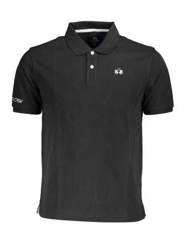 LA MARTINA POLO SHORT SLEEVE MAN BLACK