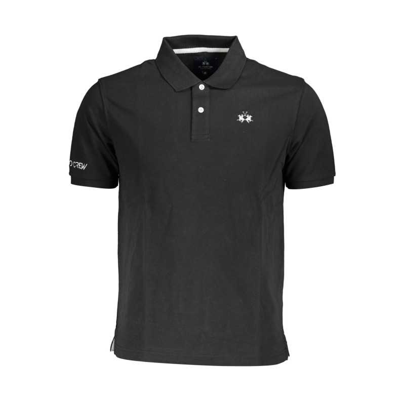 LA MARTINA POLO SHORT SLEEVE MAN BLACK