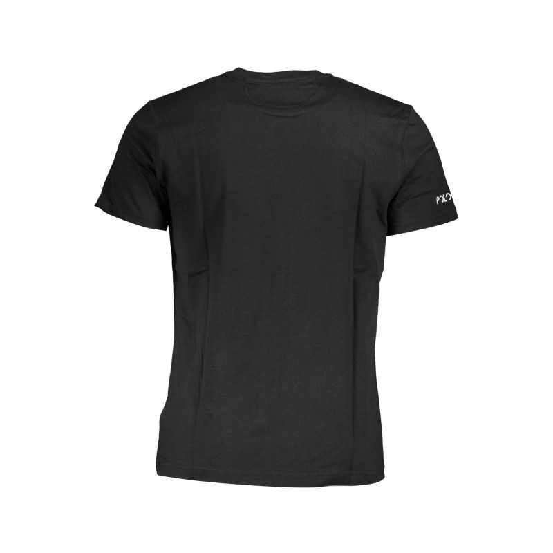 LA MARTINA BLACK MAN SHORT SLEEVE T-SHIRT