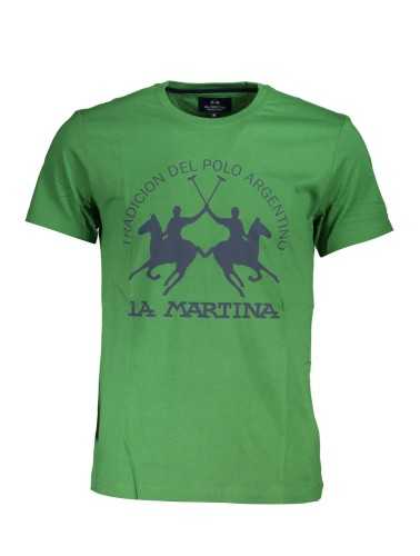 LA MARTINA MEN'S SHORT SLEEVE T-SHIRT GREEN