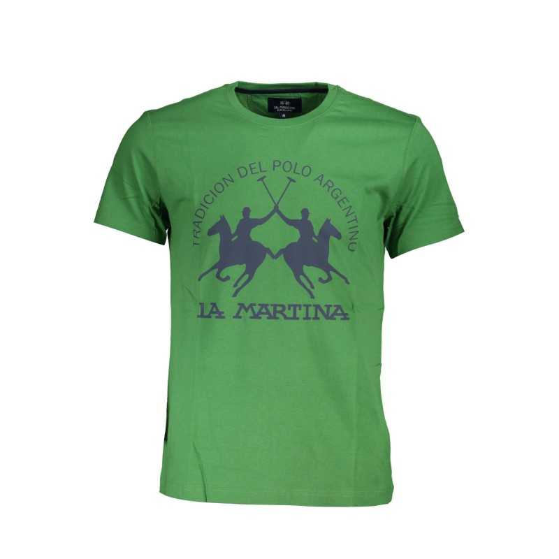 LA MARTINA MEN'S SHORT SLEEVE T-SHIRT GREEN