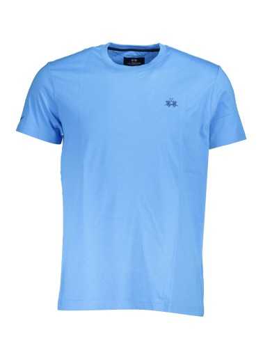 LA MARTINA LIGHT BLUE MAN SHORT SLEEVE T-SHIRT