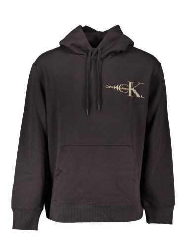 CALVIN KLEIN SWEATSHIRT WITHOUT ZIP BLACK MAN