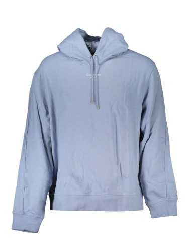 CALVIN KLEIN FELPA SENZA ZIP UOMO AZZURRO