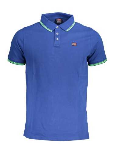 NORWAY 1963 MEN'S BLUE SHORT SLEEVED POLO SHIRT