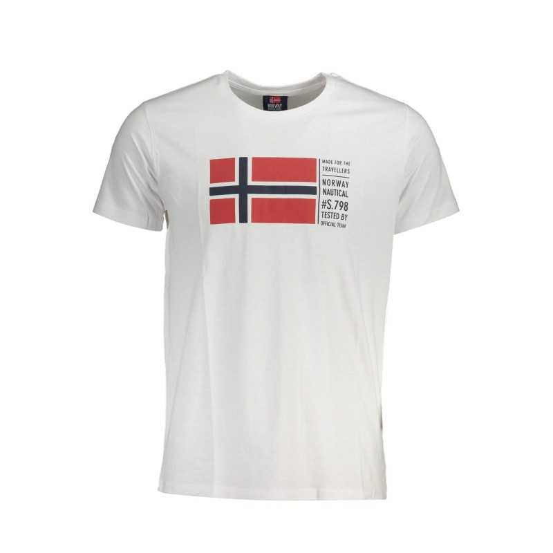 NORWAY 1963 T-SHIRT MANICHE CORTE UOMO BIANCO