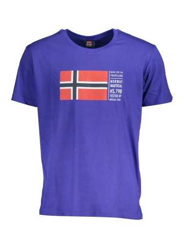 NORWAY 1963 MEN'S BLUE SHORT SLEEVED T-SHIRT