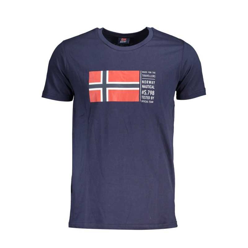 NORWAY 1963 MEN'S BLUE SHORT SLEEVED T-SHIRT