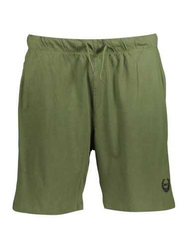 GIAN MARCO VENTURI MEN'S GREEN SHORTS