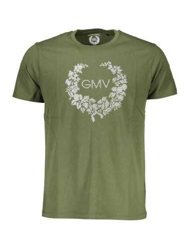 GIAN MARCO VENTURI MEN'S SHORT SLEEVED T-SHIRT GREEN